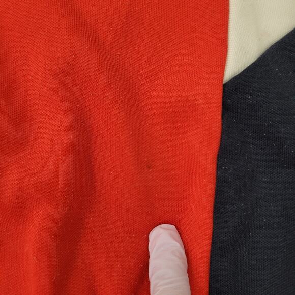 ADIDAS Colorblock Track Jacket Medium 21x26 Baggy Red Stripes - Picture 5 of 16